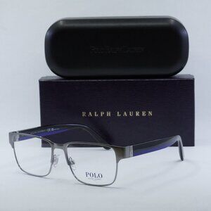 Polo Ralph Laurent PH1219 9266 Rectangle Eyeglasses - Semishiny Gunmetal 56mm